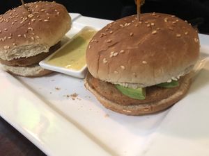 G3 chicken sandwich 🥪   at CoCo Lin Vegetarian House in Ridgewood