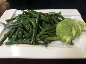 V1 sautéed string bean 🫘   at CoCo Lin Vegetarian House in Ridgewood