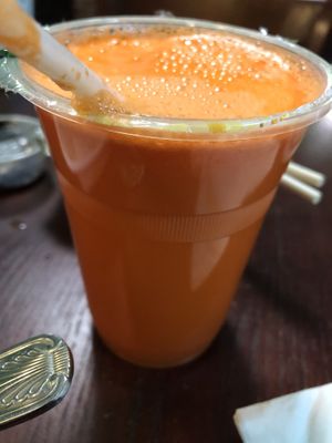 B2 carrot and apple juice   at CoCo Lin Vegetarian House in Ridgewood