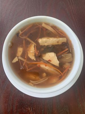 Hot and Sour Soup (comes with Lunch Special)  at CoCo Lin Vegetarian House in Ridgewood