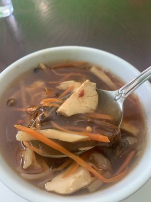 Hot and Sour Soup  at CoCo Lin Vegetarian House in Ridgewood