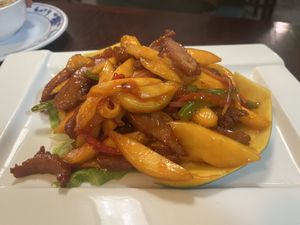 Mango chicken   at CoCo Lin Vegetarian House in Ridgewood