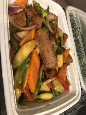 M19 asparagus with tenderloin tips   at CoCo Lin Vegetarian House in Ridgewood