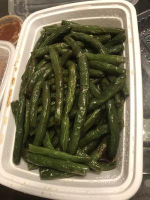 V1 sautéed string beans   at CoCo Lin Vegetarian House in Ridgewood