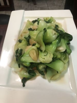 V4 stir fry Shanghai bok choy   at CoCo Lin Vegetarian House in Ridgewood
