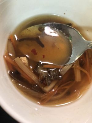 Hot and sour soup   at CoCo Lin Vegetarian House in Ridgewood