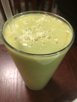 Avocado cucumber celery juice   at CoCo Lin Vegetarian House in Ridgewood