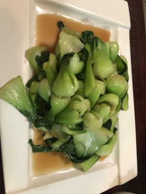 V4 stir fry Shanghai bokchoy  at CoCo Lin Vegetarian House in Ridgewood