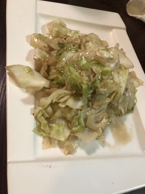 炒高麗菜 sautéed cabbage   at CoCo Lin Vegetarian House in Ridgewood