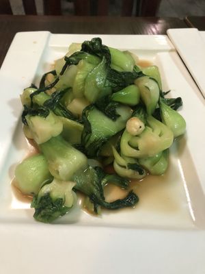 V4 stir fry Shanghai bokchoy   at CoCo Lin Vegetarian House in Ridgewood
