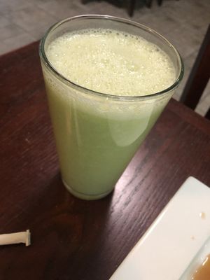 Avocado cucumber celery smoothies   at CoCo Lin Vegetarian House in Ridgewood