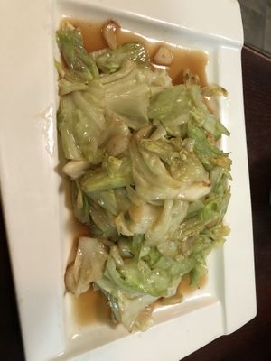 V8 Sautéed cabbage   at CoCo Lin Vegetarian House in Ridgewood