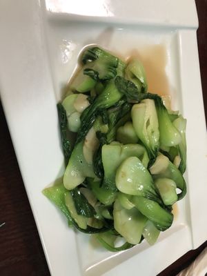 V4 stir fry Shanghai bokchoy   at CoCo Lin Vegetarian House in Ridgewood