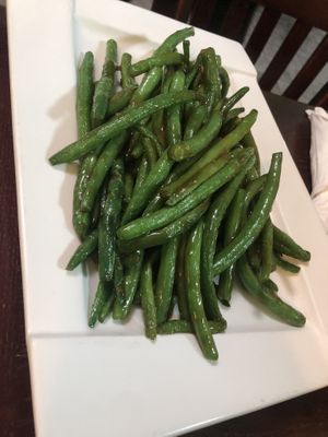 V1 sautéed string bean 
  at CoCo Lin Vegetarian House in Ridgewood