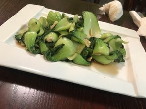 V4 stir fry Shanghai bokchoy  at CoCo Lin Vegetarian House in Ridgewood