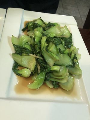 V4 stir fry Shanghai bokchoy  at CoCo Lin Vegetarian House in Ridgewood