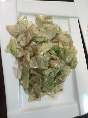 炒高麗菜 sautéed cabbage   at CoCo Lin Vegetarian House in Ridgewood
