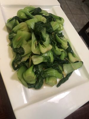 V4 stir fry Shanghai bokchoy   at CoCo Lin Vegetarian House in Ridgewood