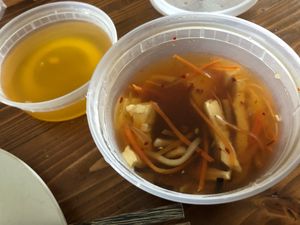 Tasty soup at CoCo Lin Vegetarian House in Ridgewood