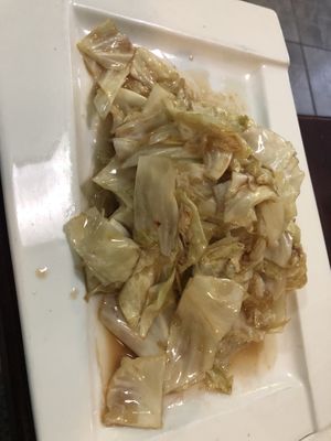 Sautéed cabbage   at CoCo Lin Vegetarian House in Ridgewood