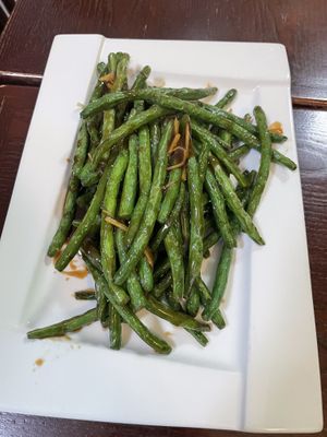 String bean   at CoCo Lin Vegetarian House in Ridgewood