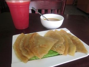 Malasian Pancakes at CoCo Lin Vegetarian House in Ridgewood