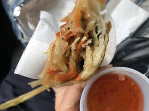 Vegan Spring roll  at CoCo Lin Vegetarian House in Ridgewood