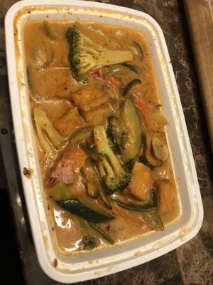 Red curry  at CoCo Lin Vegetarian House in Ridgewood