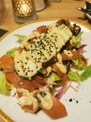 Veganes Laks Sandwich at Gartenhaus in Gottingen