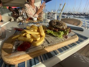 Veganer Burger  at Bistro del Puerto in Lanzarote