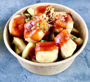 Korean tofu bowl  at Escape to Freight Island in Manchester