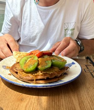   at Village Brunch & Coffee in Nazare