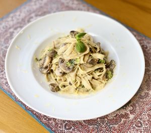 Fettuccine vegan at Zolfa Food in Istanbul