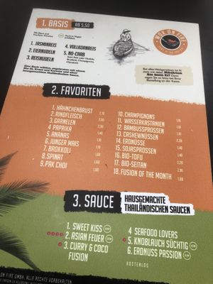 Built your own option   at Wok on Fire in Pforzheim