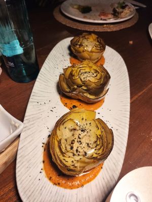 Alcachofas confitadas at Terra in Javea