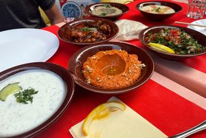 Hummus and other dishes  at Beirut in Paradiso