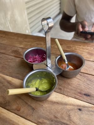 Salsas  at Viva la Virria in Merida