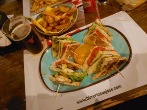 Club sandwich vegano at San Josè Birreria in Silea