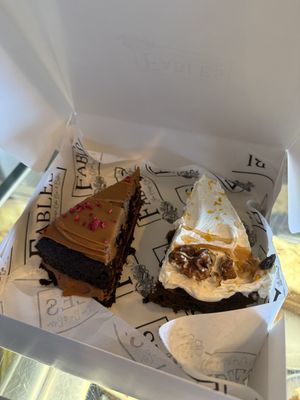 Chocolate and Biscoff cake, carrot cake  at Fables Coffee House in Edwinstowe