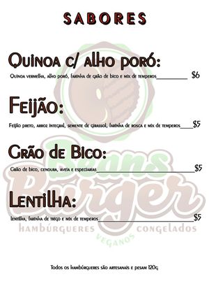 Sabores e valores at Beans Burger in Botucatu