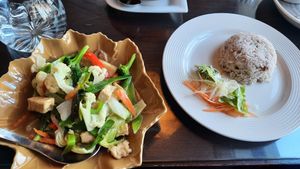 Tofu and veggie stir-fry at Krua Siam in Akureyri