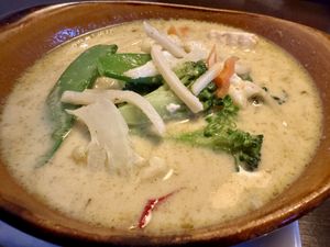 Green Thai Curry  at Krua Siam in Akureyri