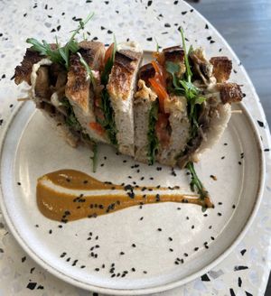 Arvo Club Samdwich  at Arvo Specialty Coffee (Guggenheim) in Bilbao