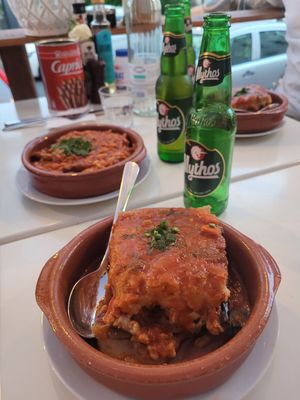 Vegan Moussakas at Taverna Alpha in Frankfurt