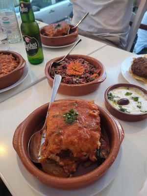 Vegan Moussakas, Tsatsiki,Fakes Salata 🥰 at Taverna Alpha in Frankfurt