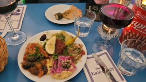 Assorted starter at Taverna Alpha in Frankfurt