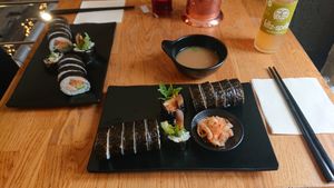 Vegan gimbap menu at K-Bap in Aachen