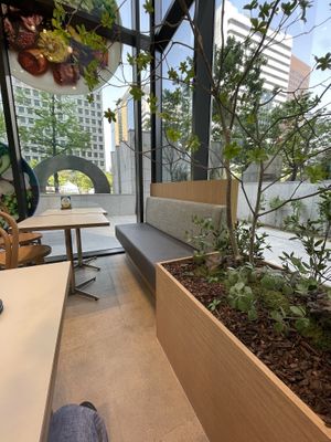 Window seats  at Crispy Fresh in Seoul