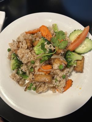 Thai Fried Rice (vegan option)  at Cashew Thai Cuisine in Seattle