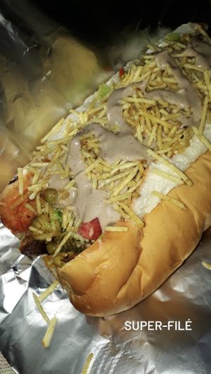 Not-dog super filé  at Lanche Veg in Maceio